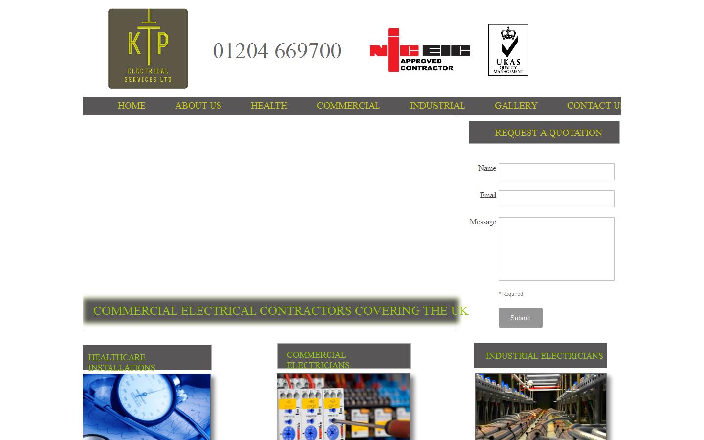 K T P Electrical Services Ltd Website