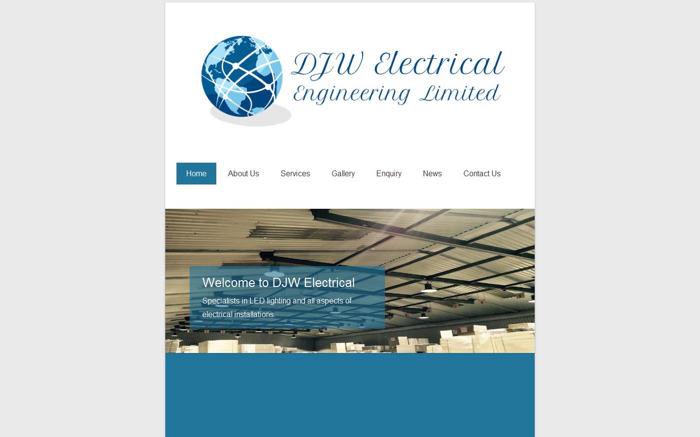 D J W Electrical Engineering Ltd Website