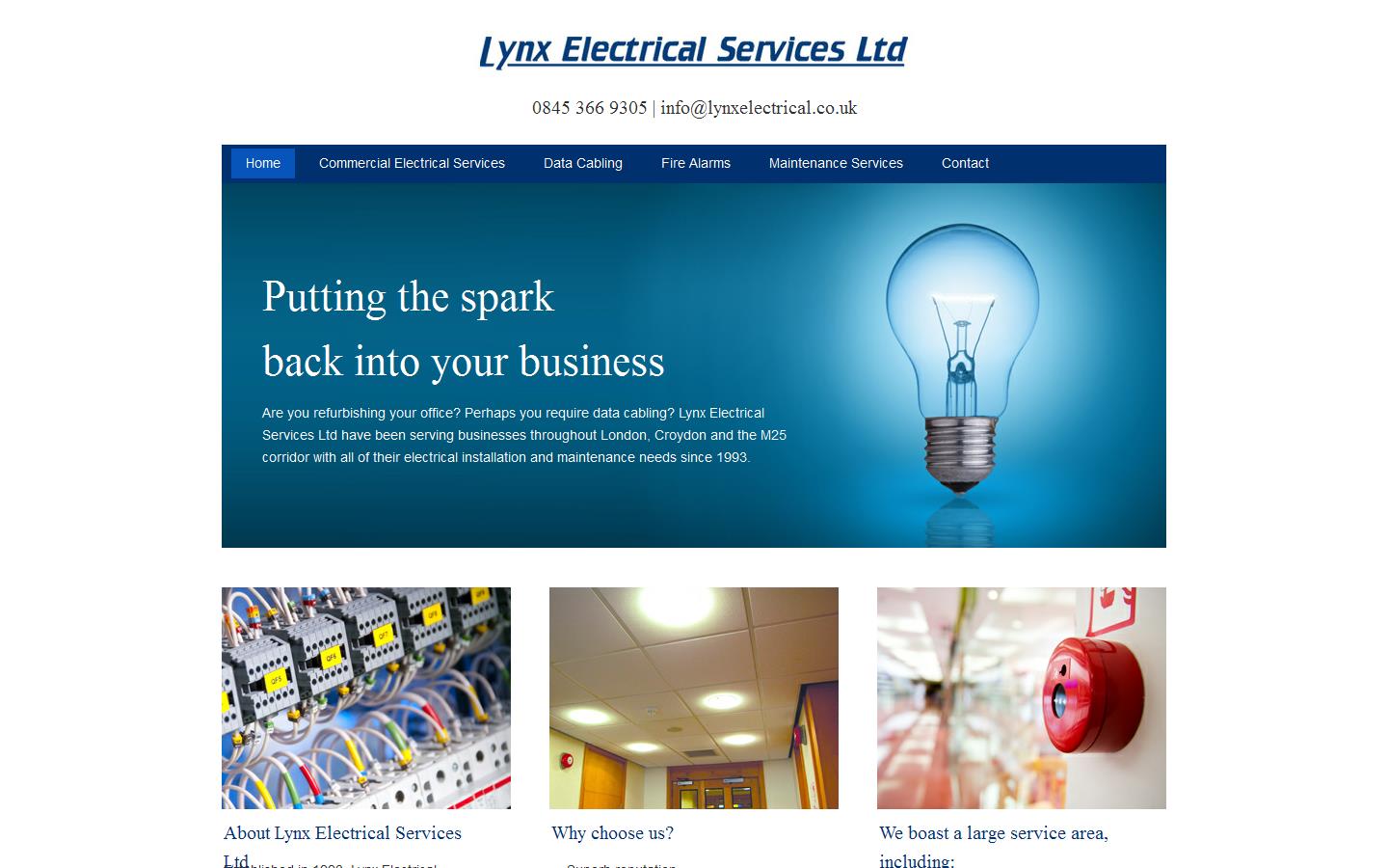 Lynx Electrical Services Ltd Website