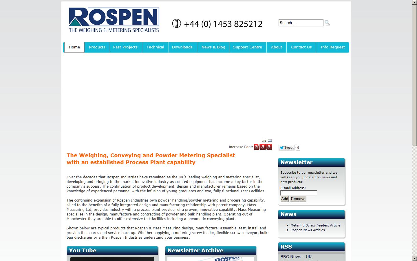 Rospen Industries Website