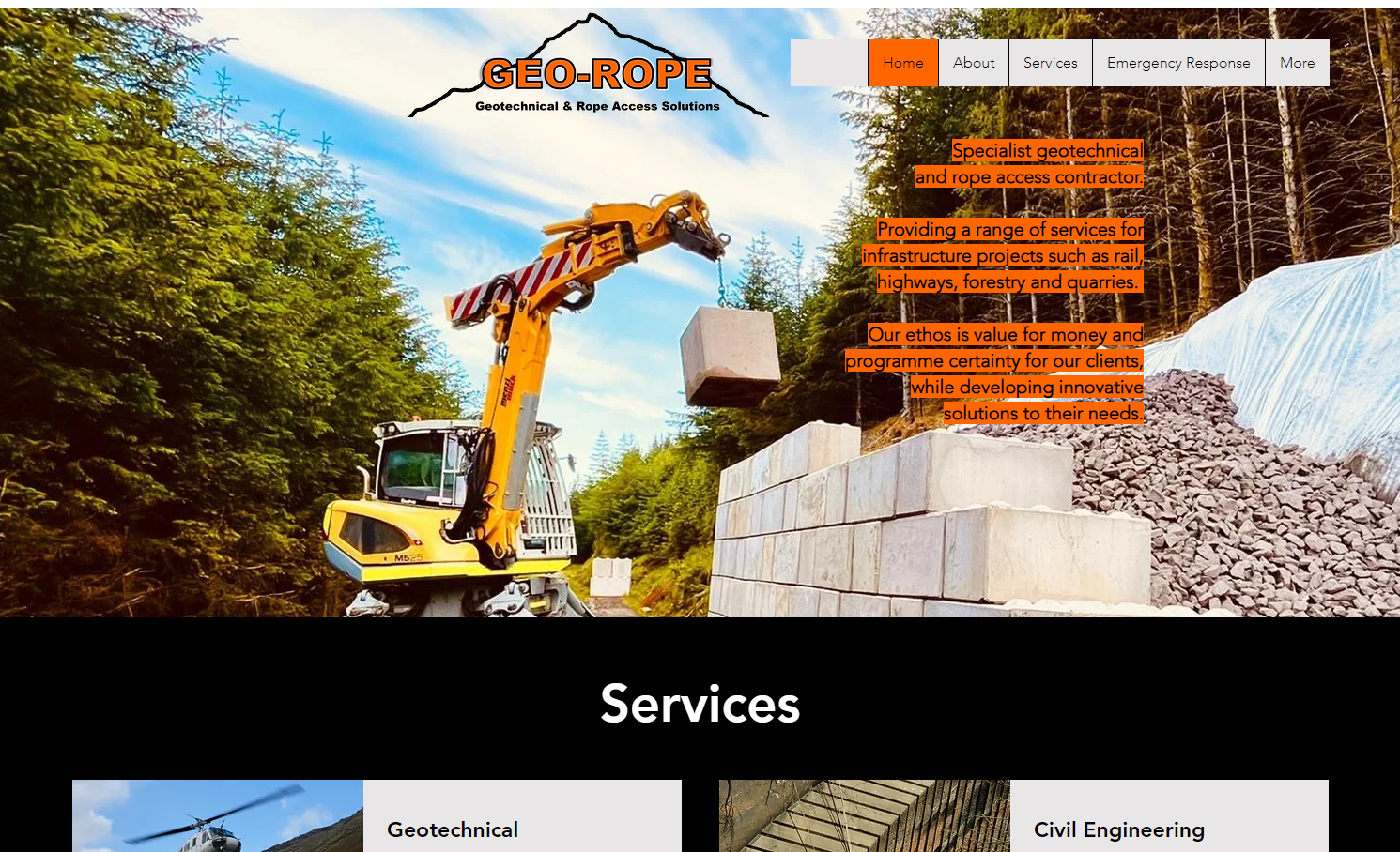 Geo Rope Ltd Website