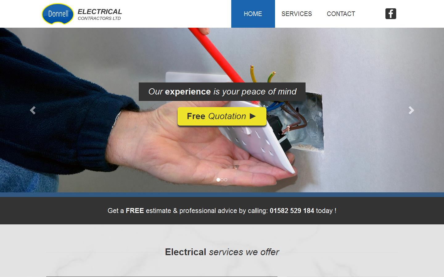 Donnell Electrical Contractors Ltd Website