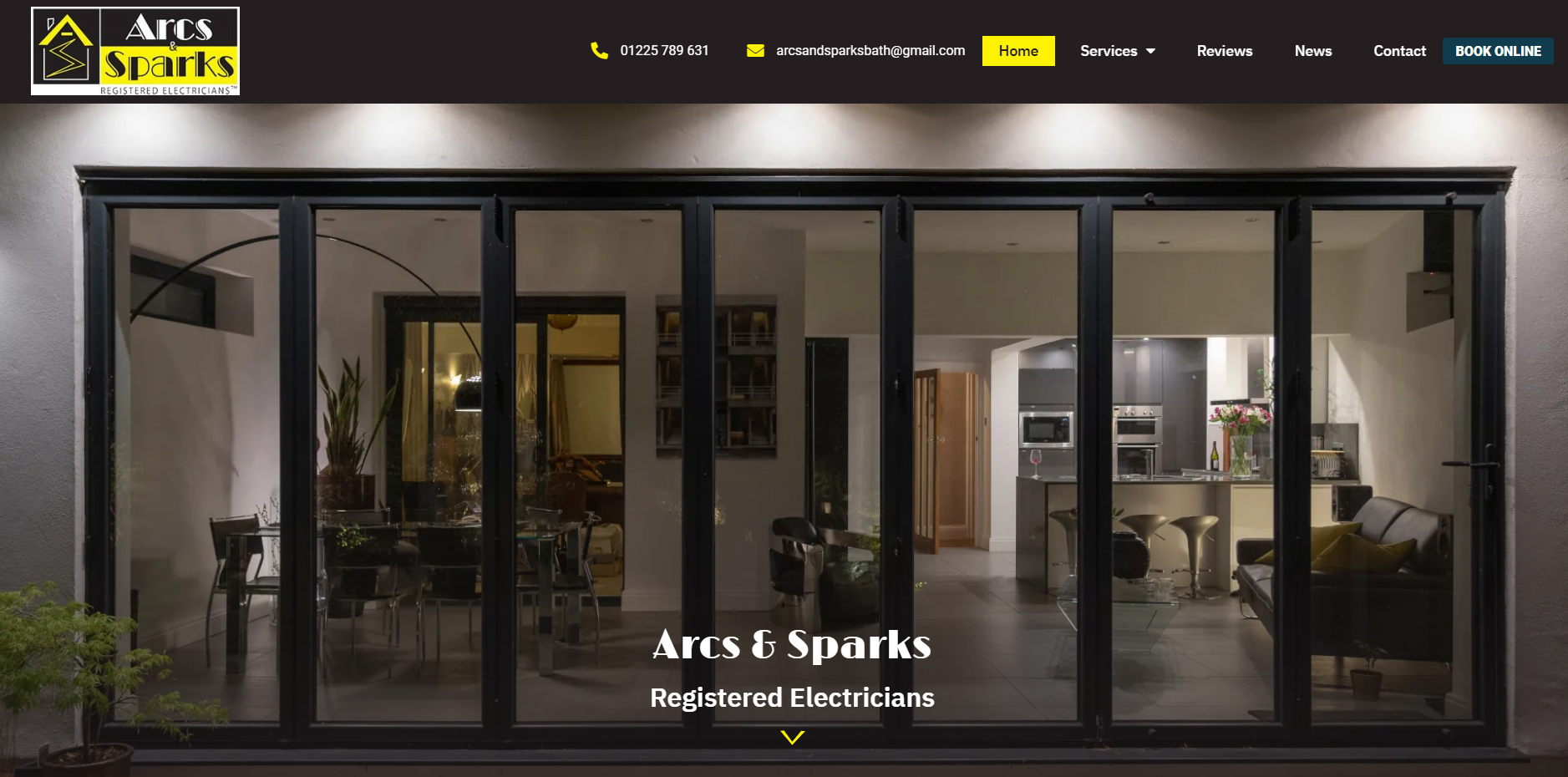 Arcs & Sparks Ltd Website