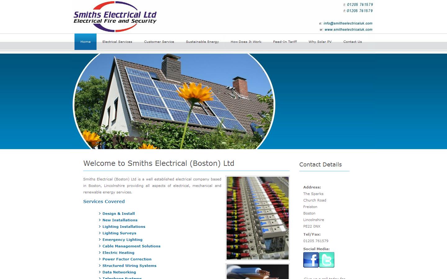 Smiths Electrical Ltd Website