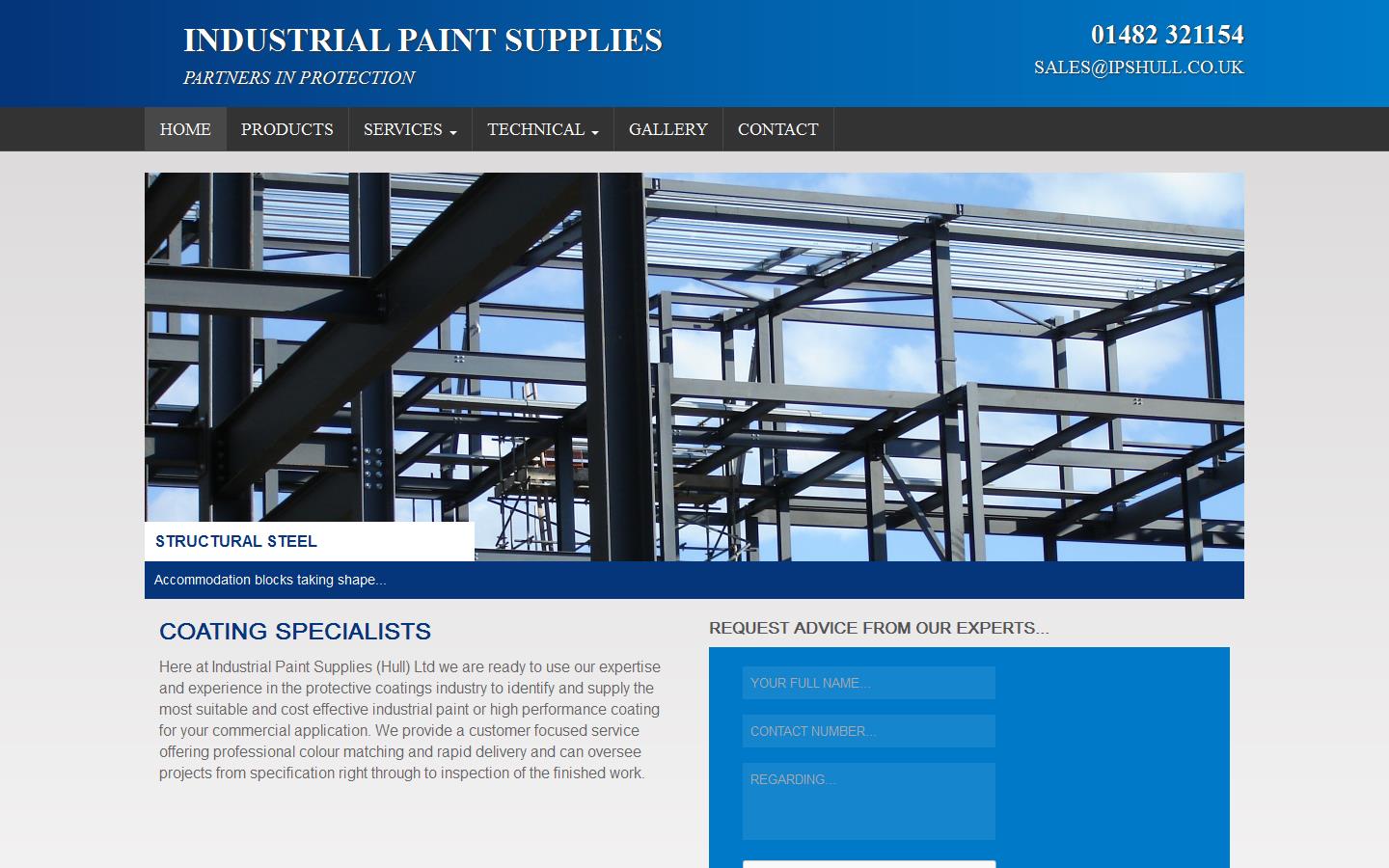 Industrial Paint Supplies Hull Ltd Website