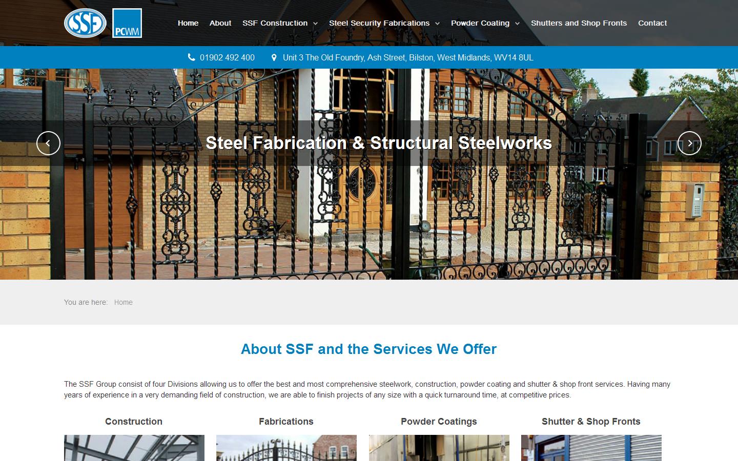 Steel Security Fabrications Website