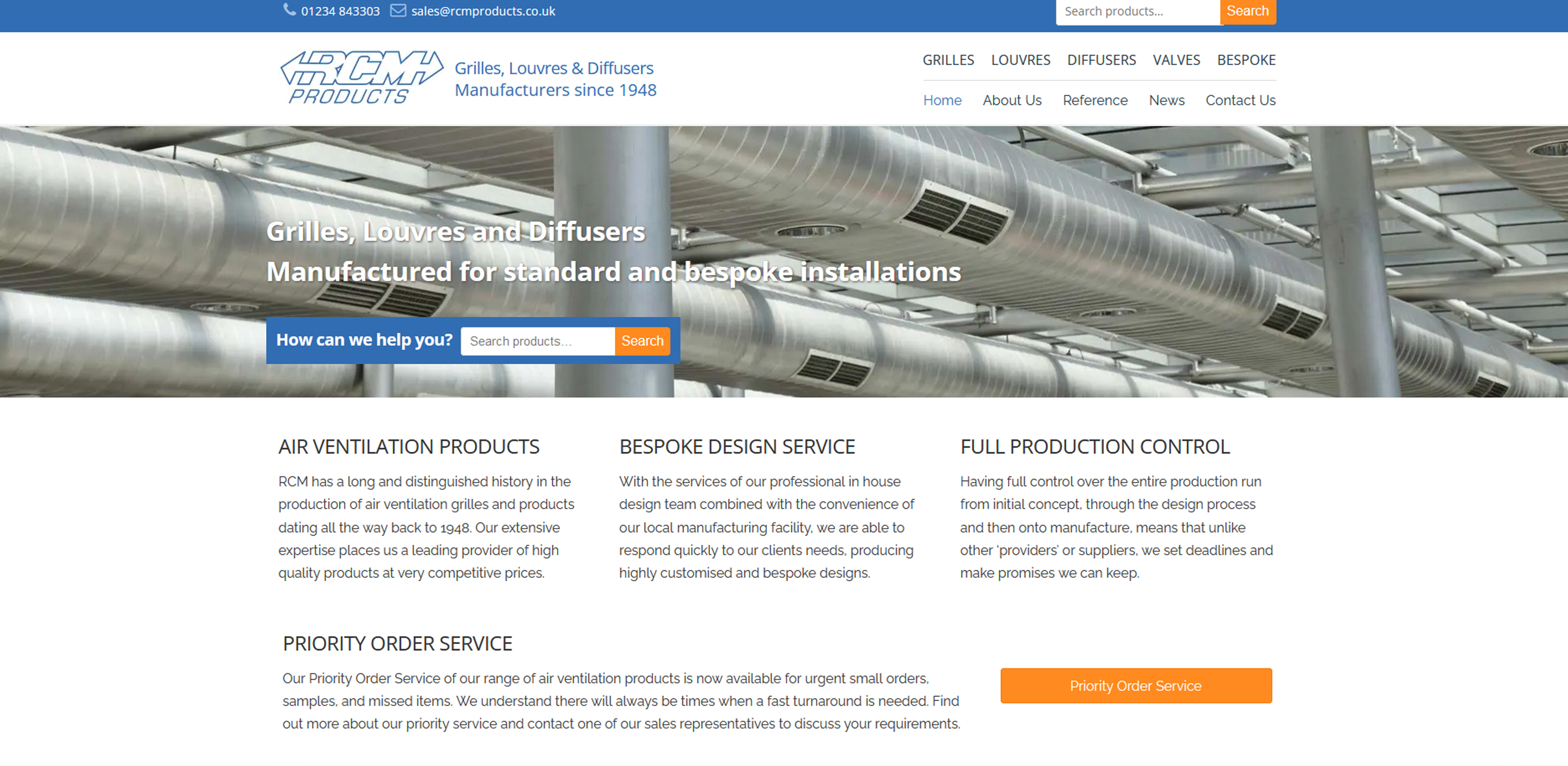 RCM Products Website