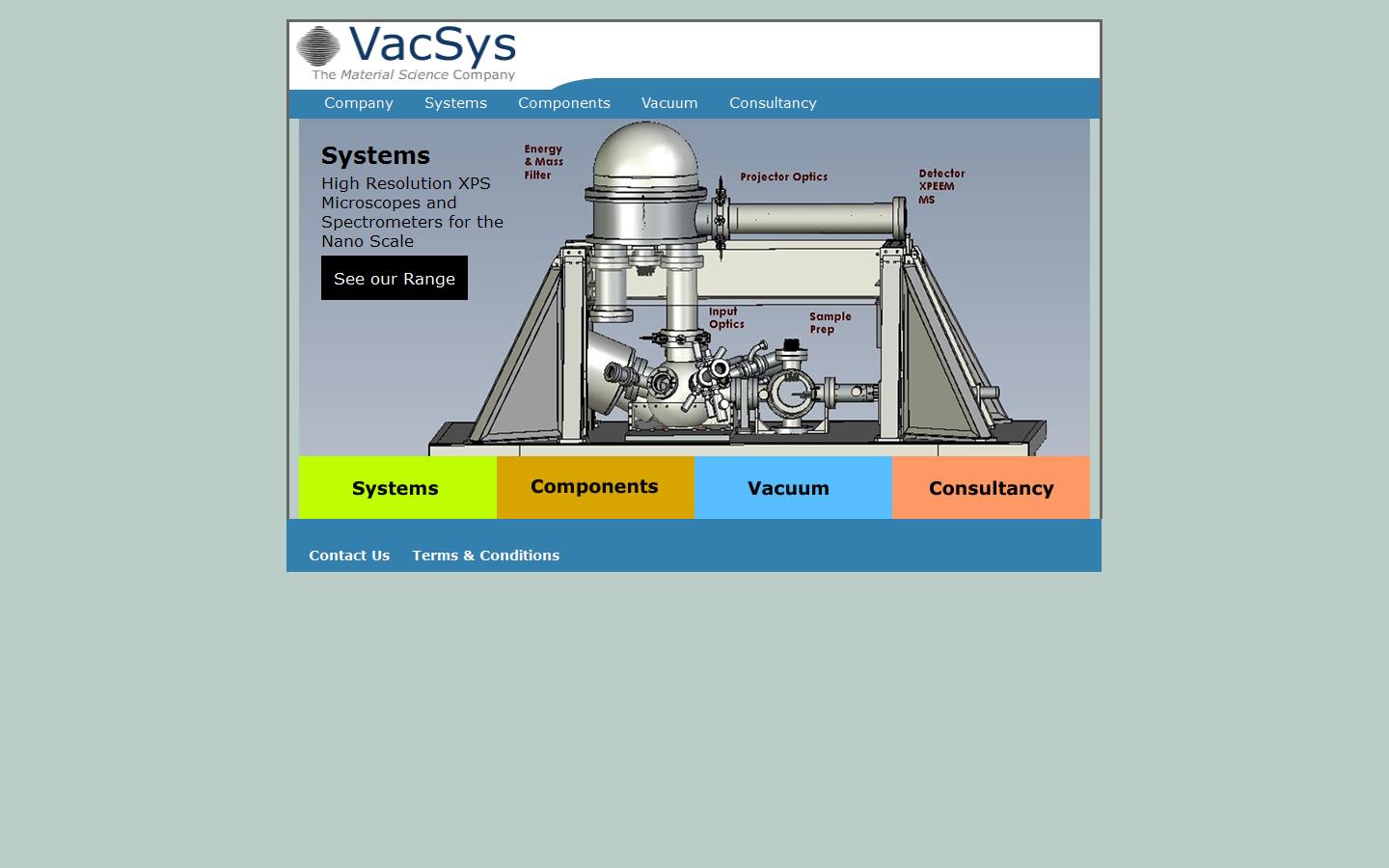 Vacuum Systems Ltd Website