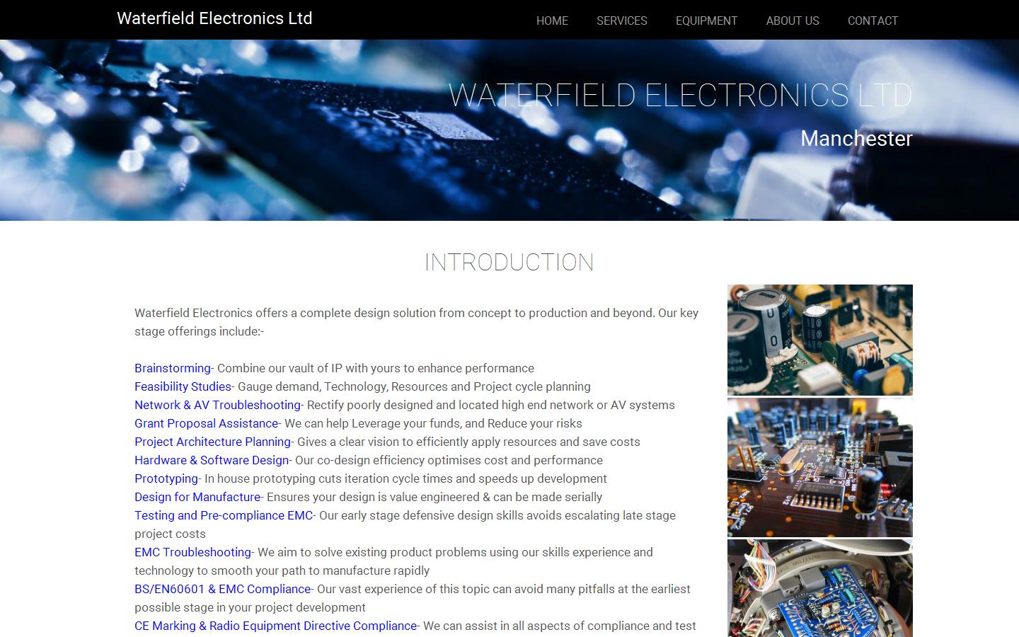 Waterfield Electronics Ltd Website