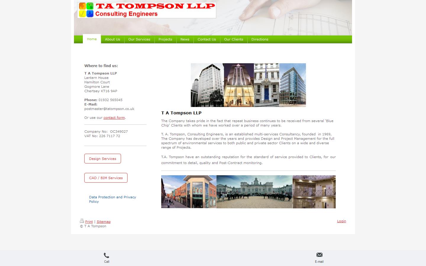 T A Tompson LLP Website