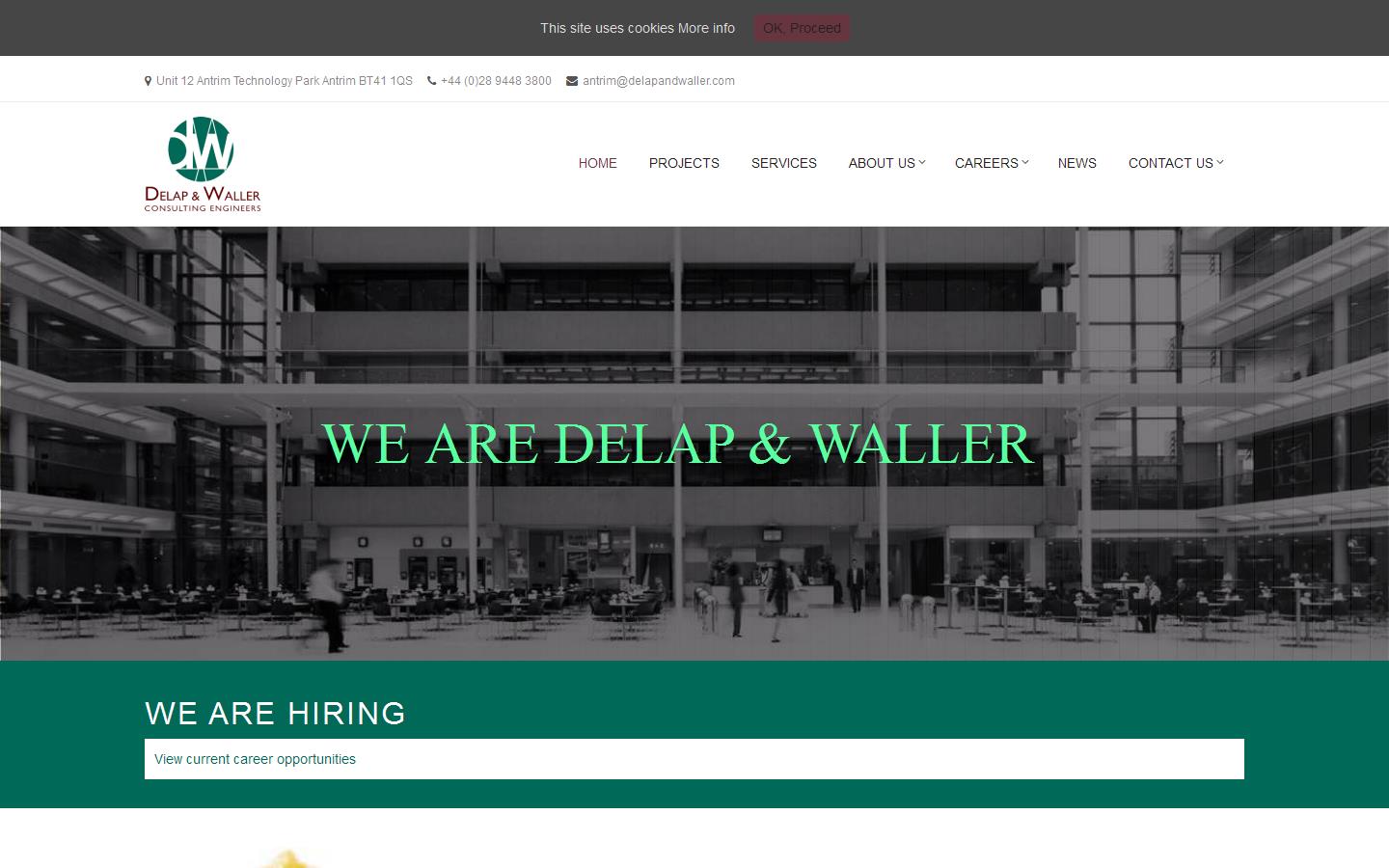 Delap & Waller Consulting Engineers Website