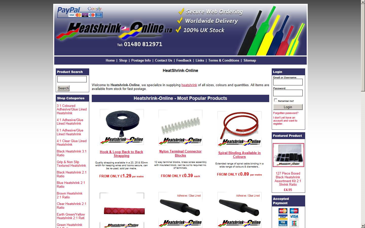 Heatshrink Online Website