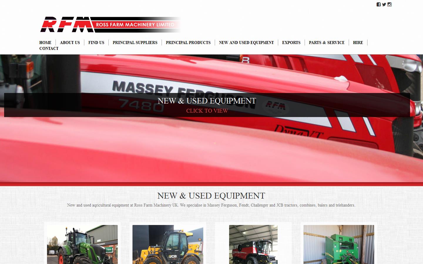 Ross Farm Machinery Ltd Website