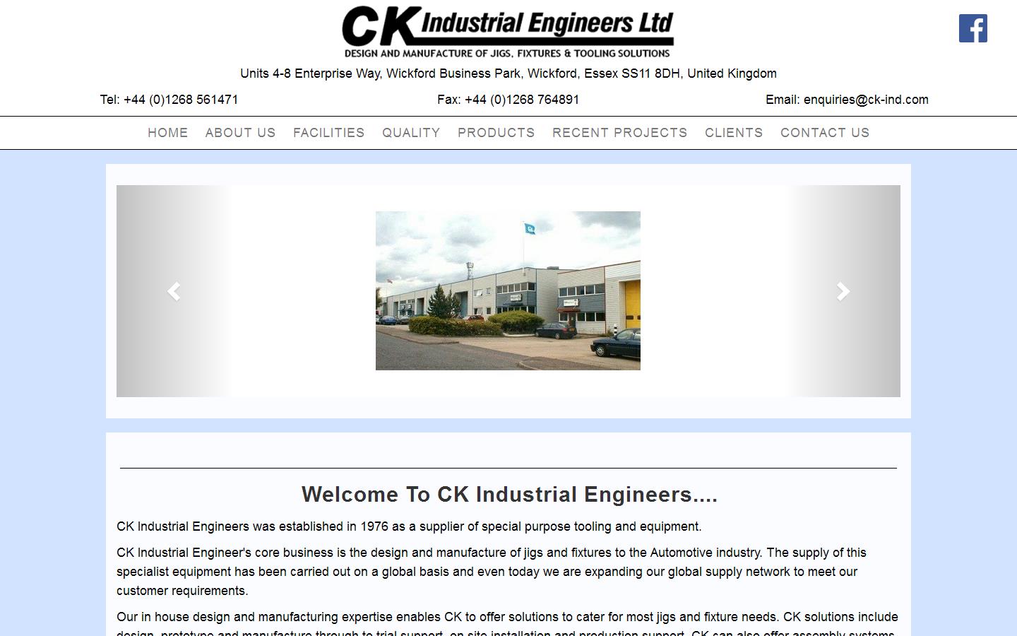 C K Industrial Engineers Ltd Website