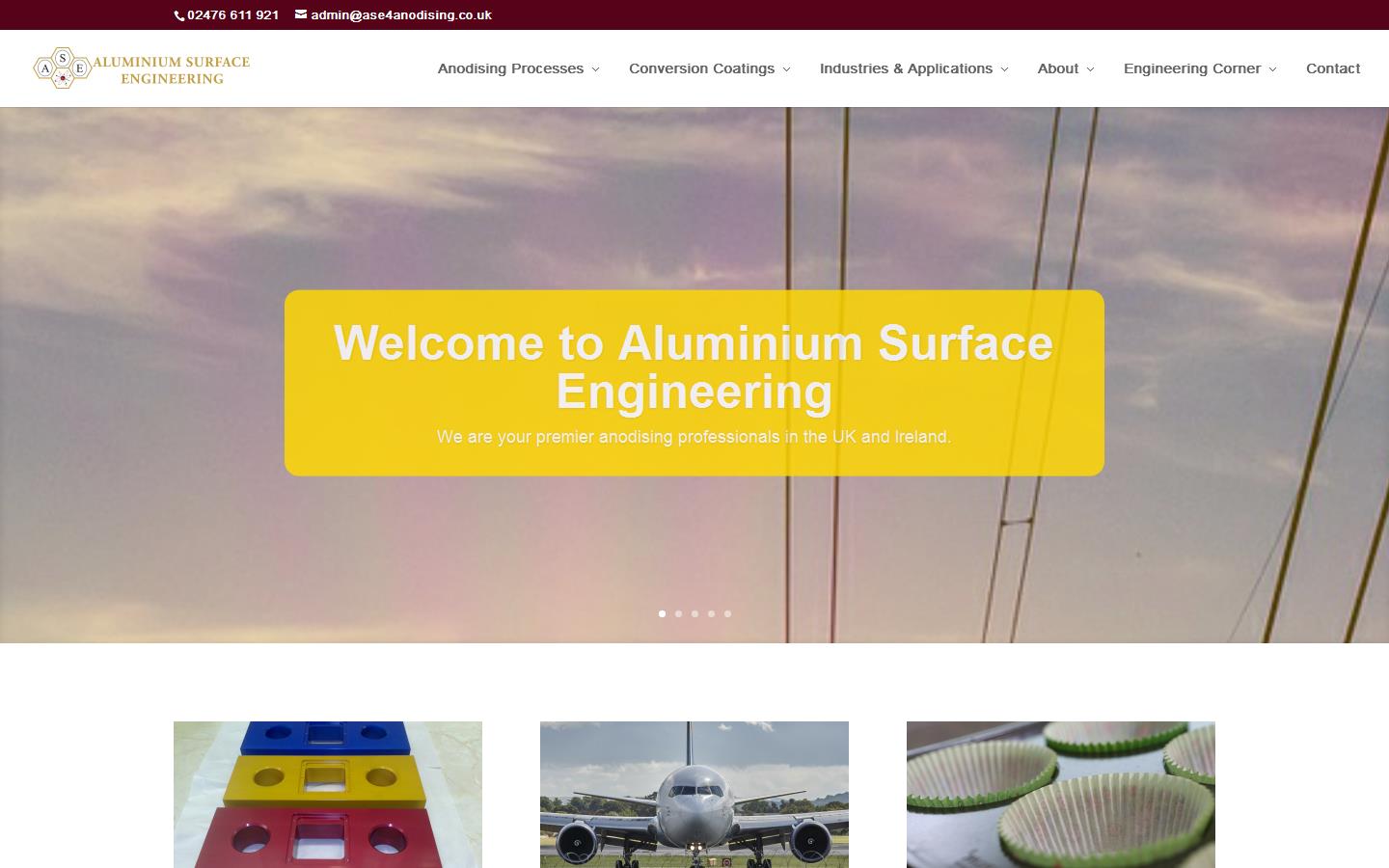 Aluminium Surface Engineering Ltd Website