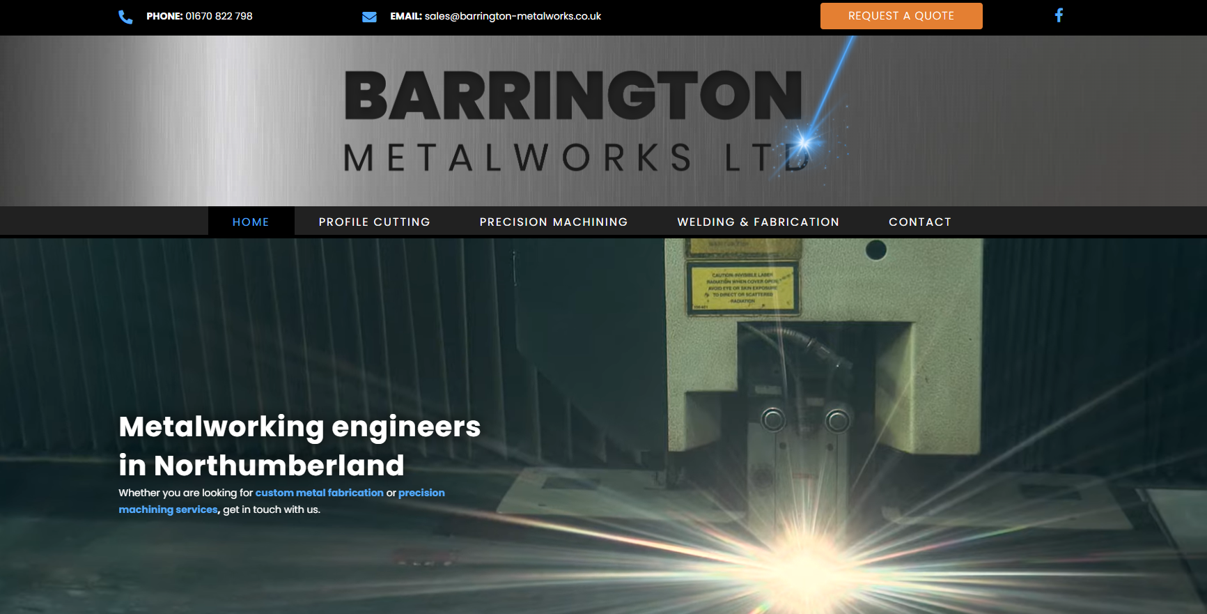 Barrington Metalworks Ltd Website