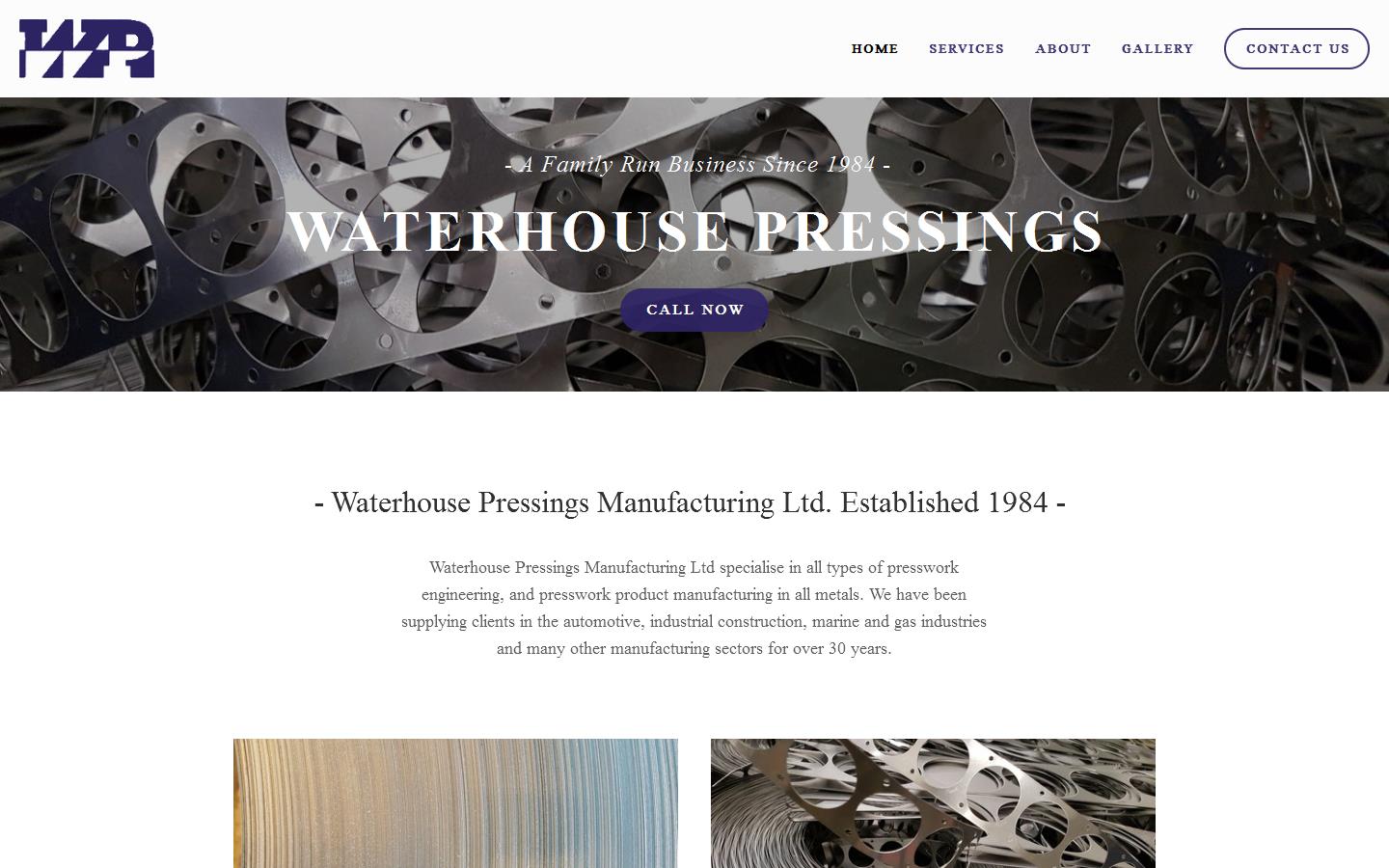 Waterhouse Pressings Website