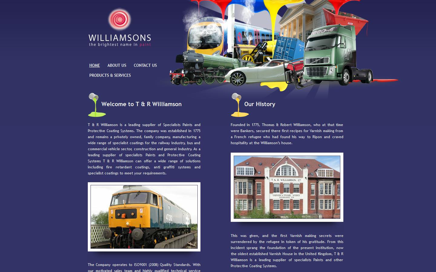 T & R Williamson Ltd Website