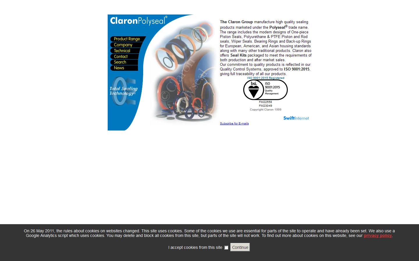 Claron Plastics Ltd Website