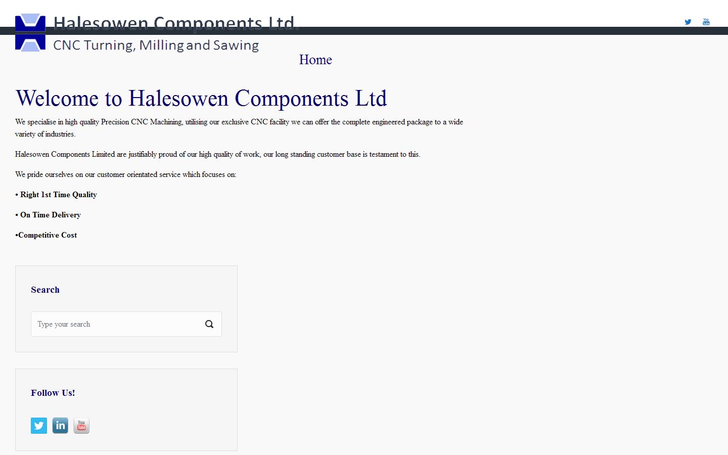 Halesowen Components Ltd Website