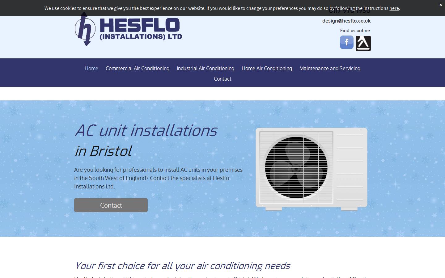 Hesflo Installations Ltd Website