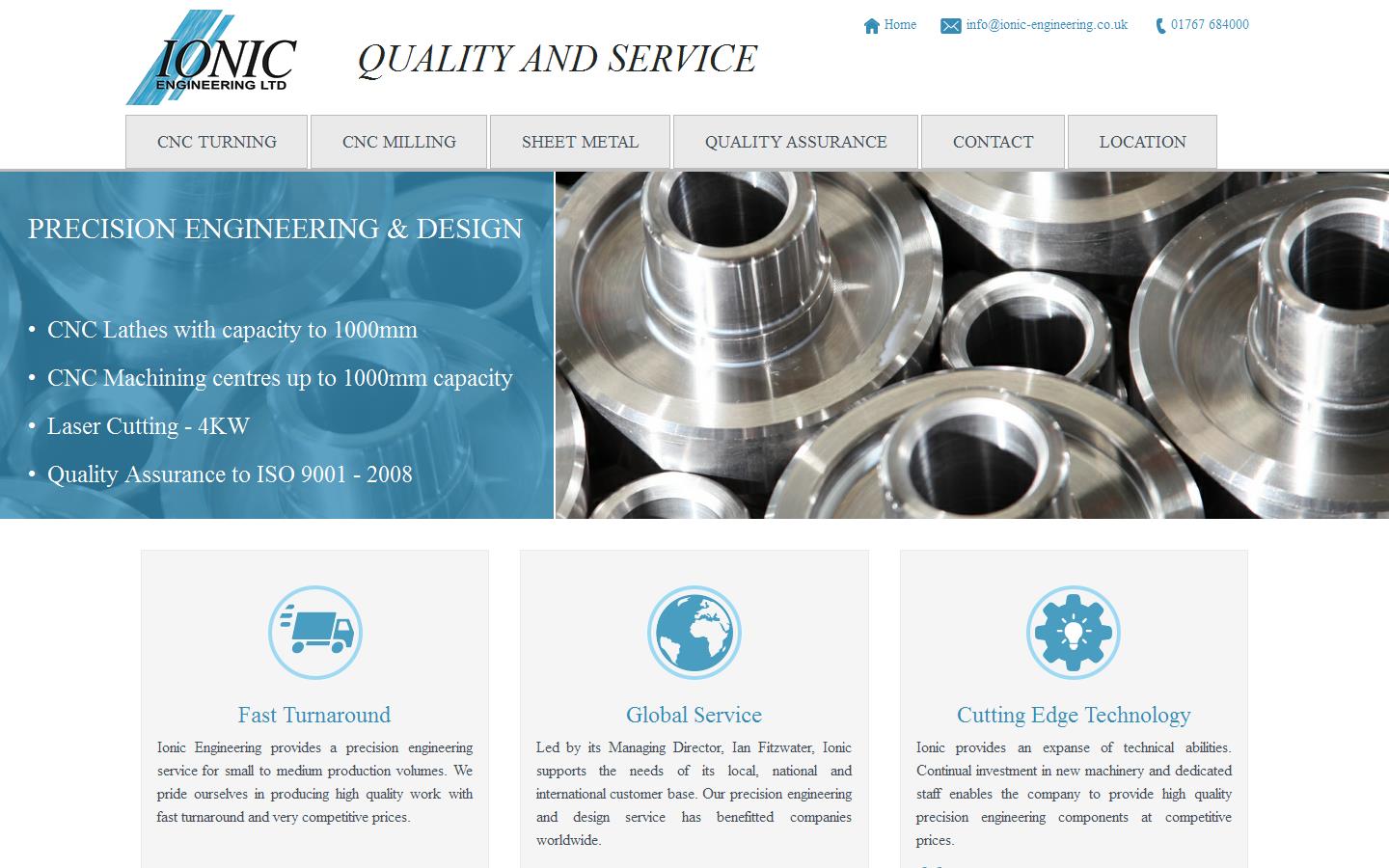 Ionic Engineering Ltd Website