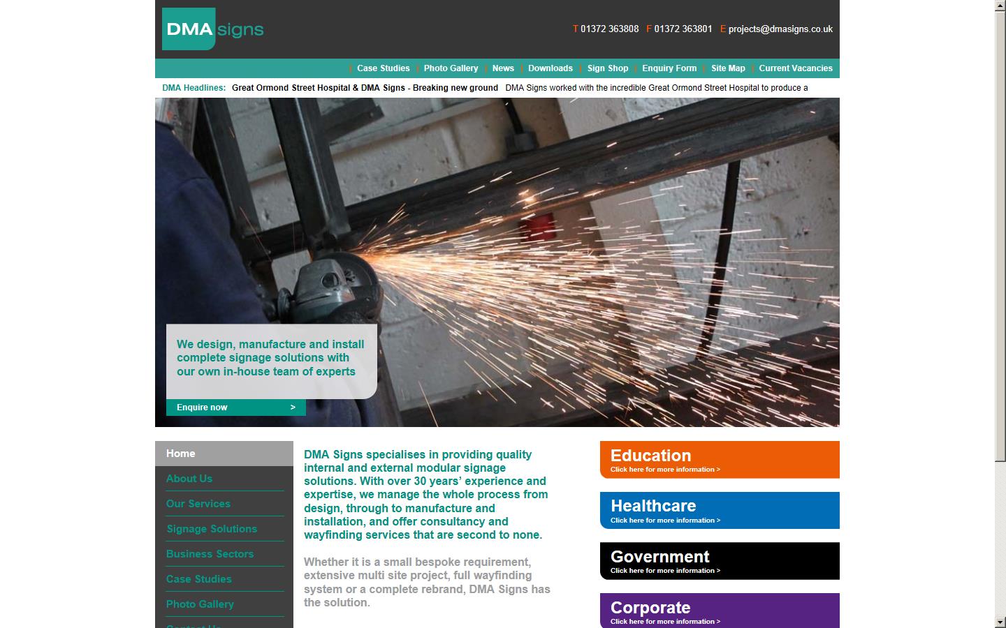 DMA Signs Website