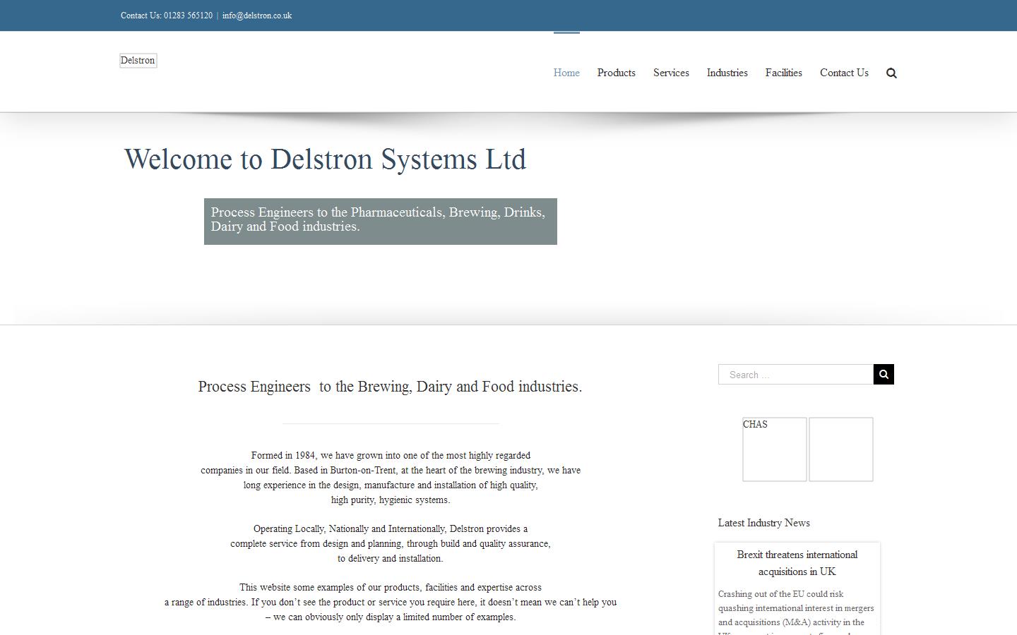 Delstron Systems Website