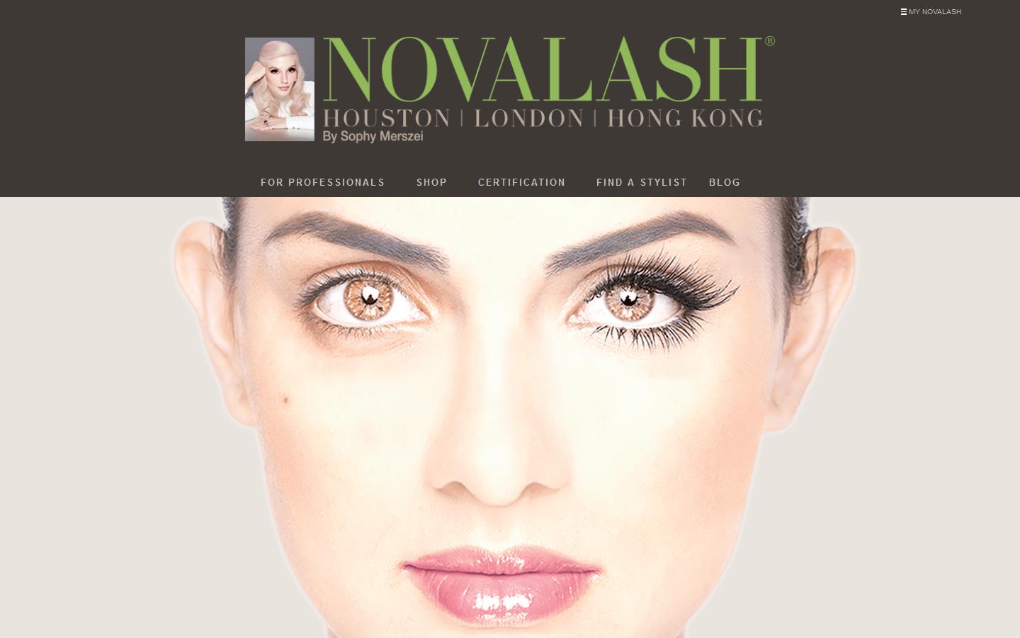 Novalash Eyelash Extensions  Website