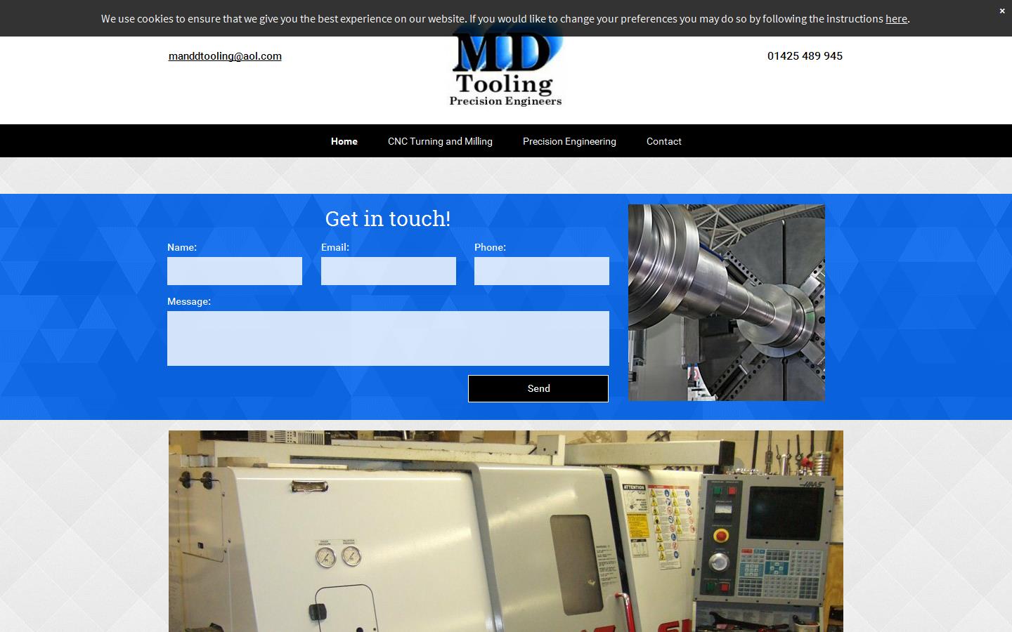 M D Tooling Precision Engineers Website