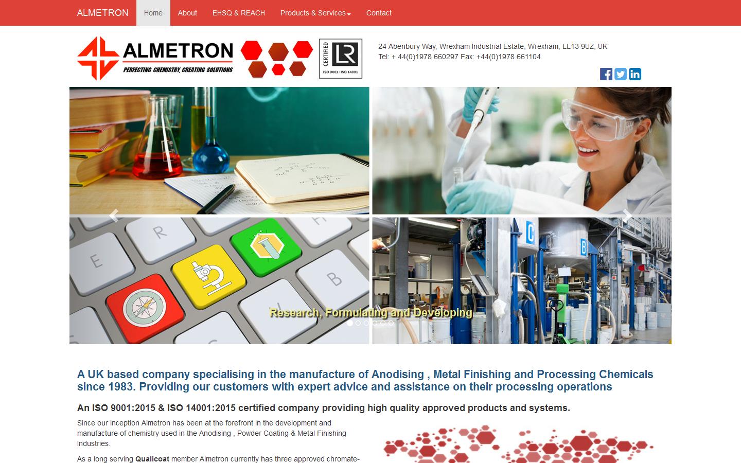 Almetron Ltd Website