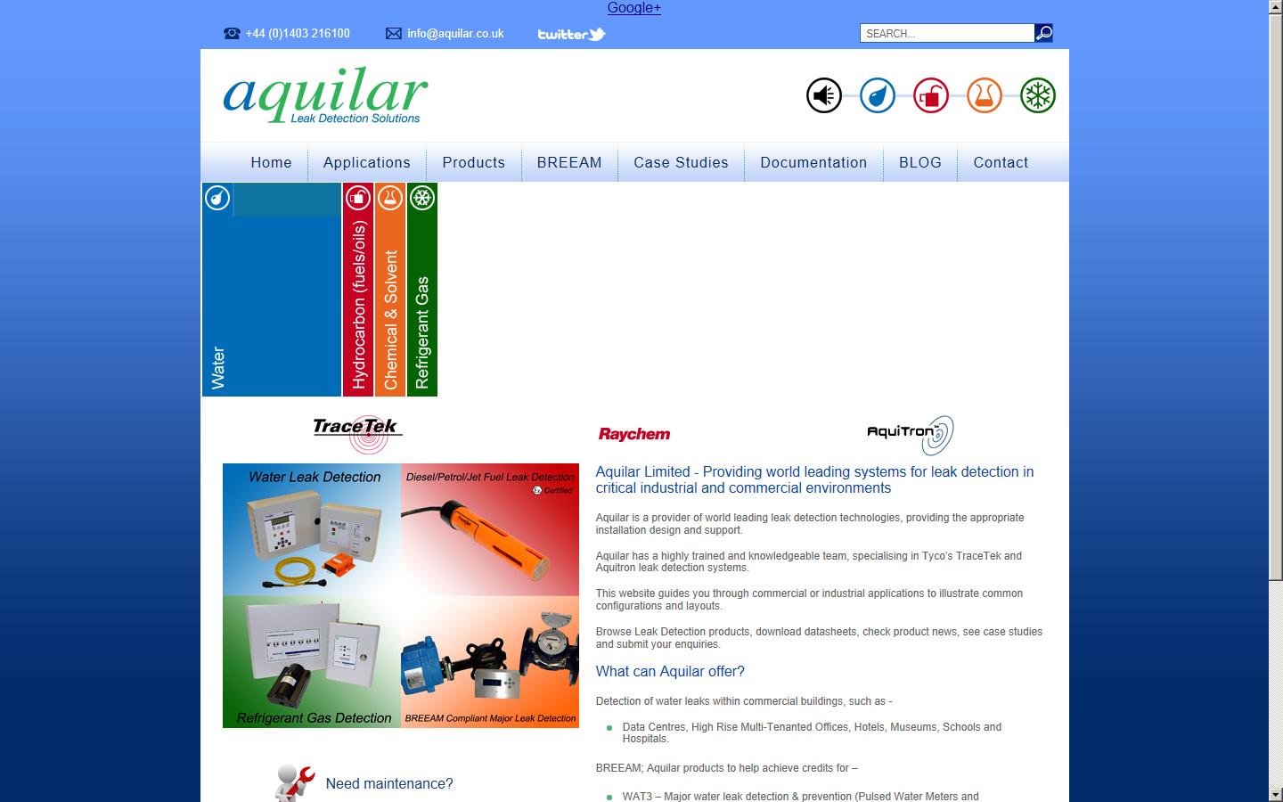 Aquilar Ltd Website