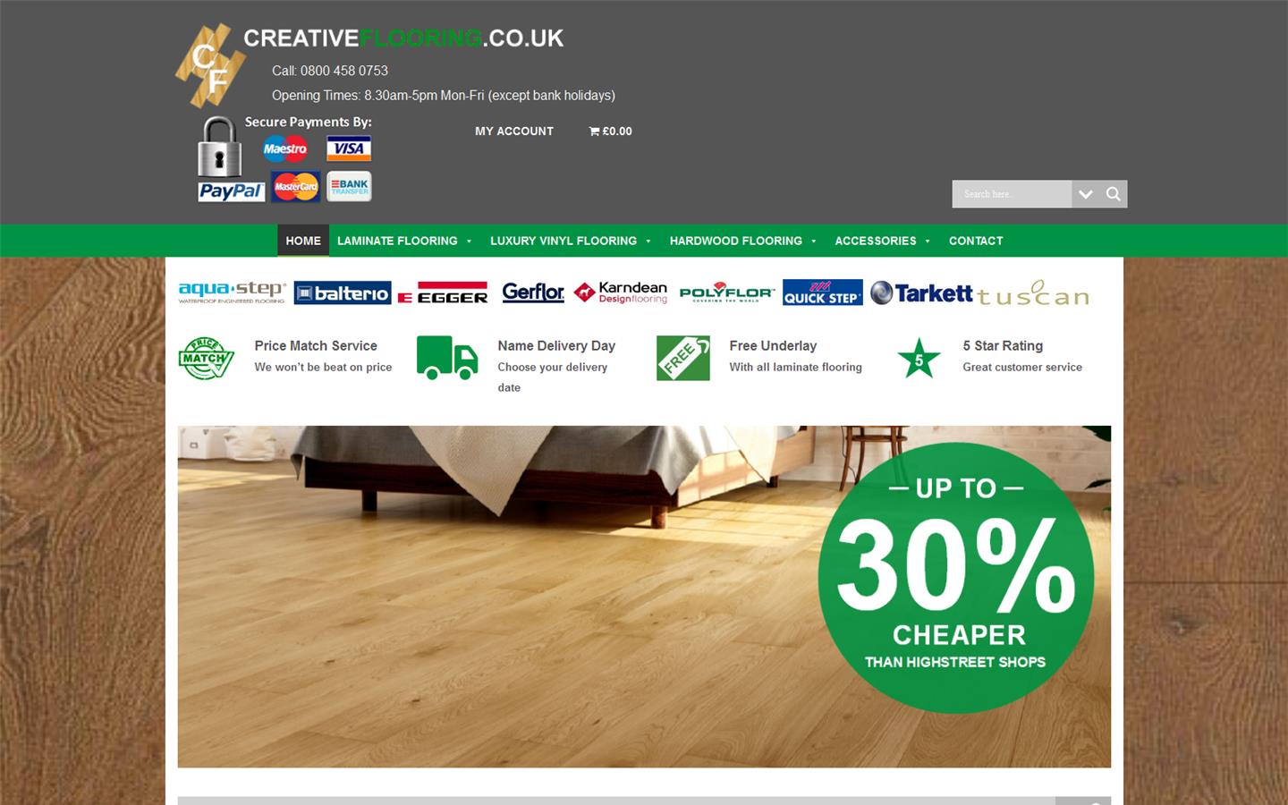 Creative Flooring Website