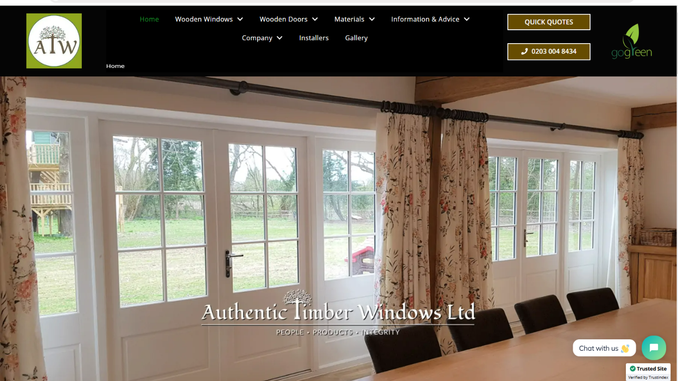 Authentic Timber Windows Ltd Website