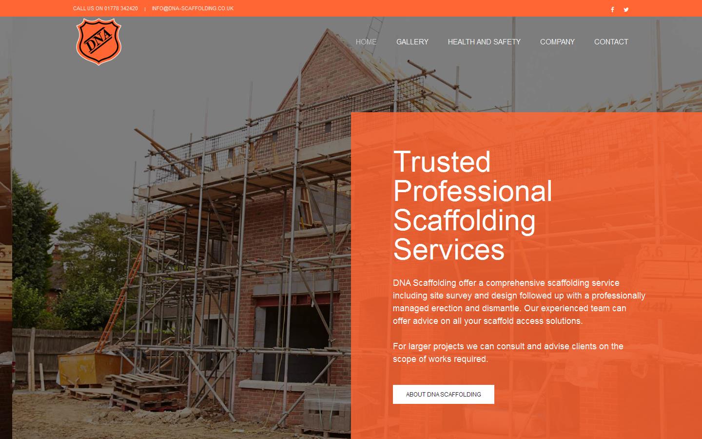 DNA Scaffolding Ltd Website