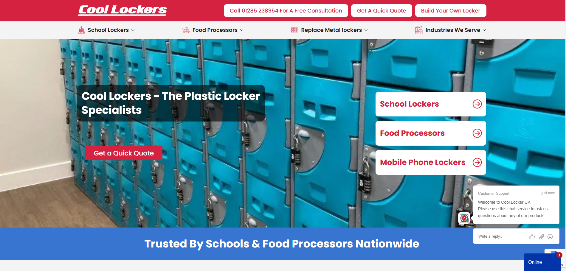 Cool Lockers Website