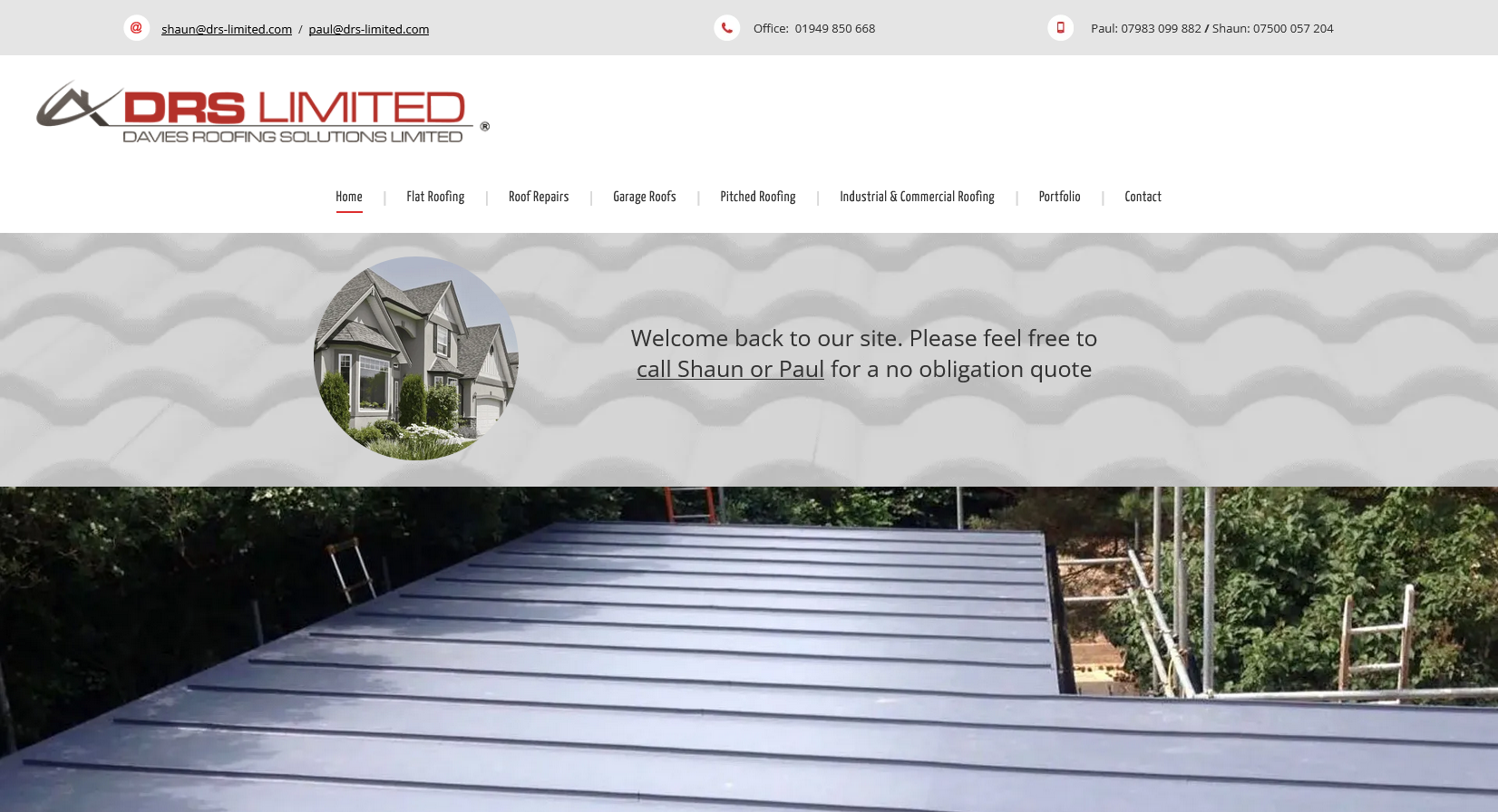 Davies Roofing Solutions Ltd Website