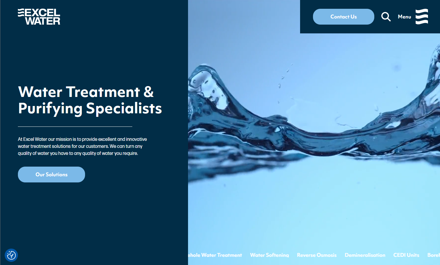 Excel Water Ltd Website