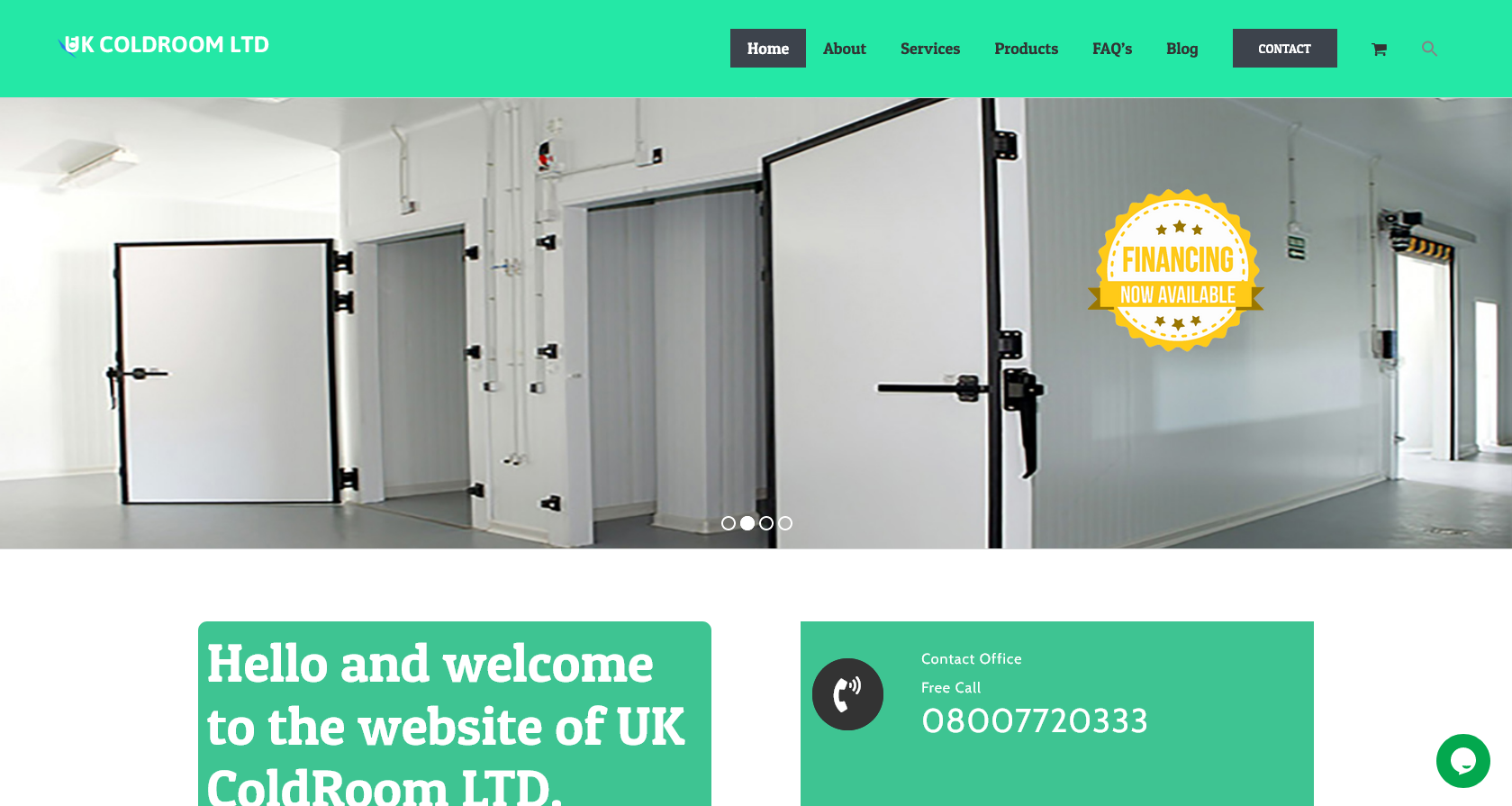 UK Coldroom Ltd Website