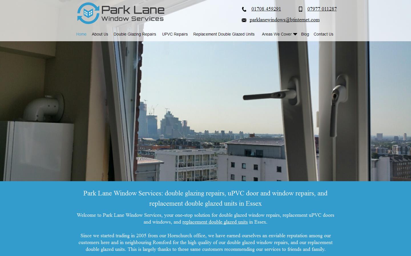 Park Lane Window Services Website