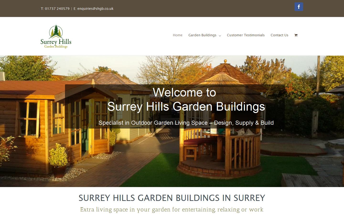 Surrey Hills Garden Buildings Website