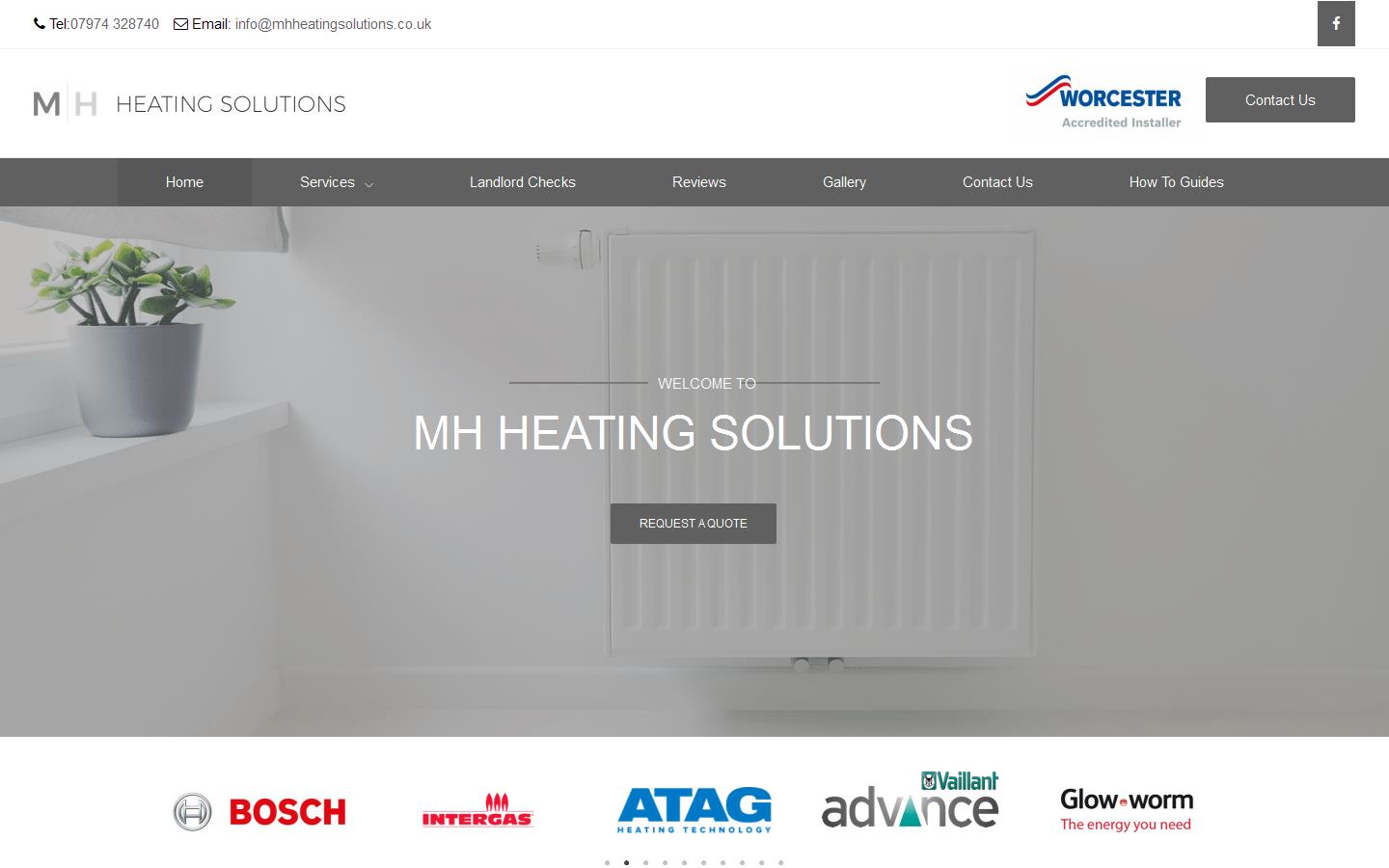 MH Heating Solutions Website