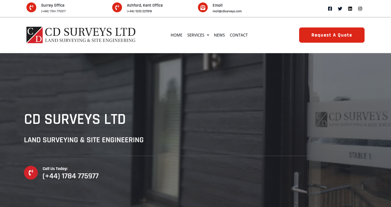 CD Surveys Ltd Website