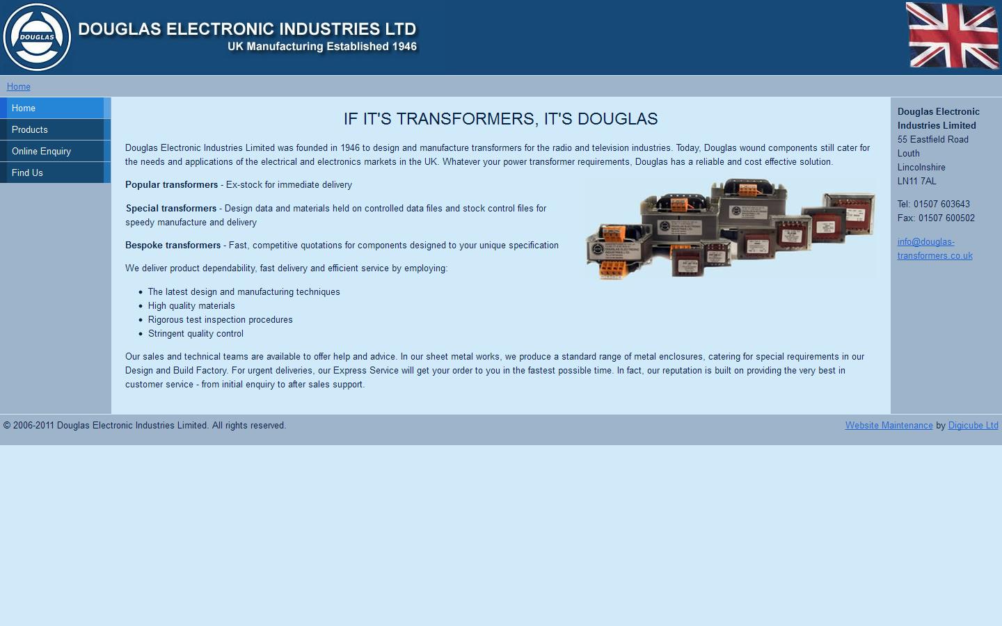 Douglas Electronic Industries Ltd Website