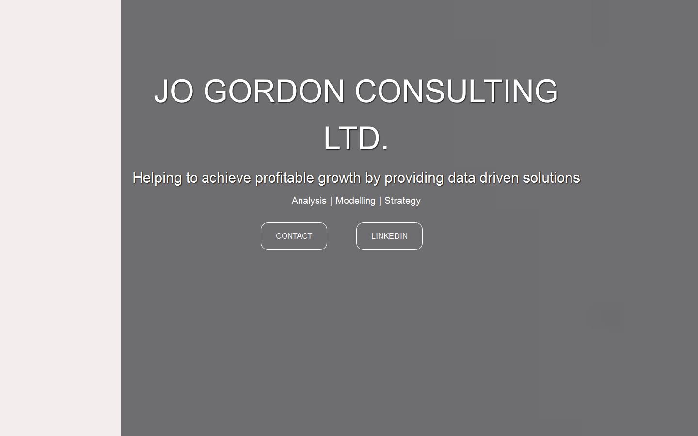 Jo Gordon Consulting Ltd Website