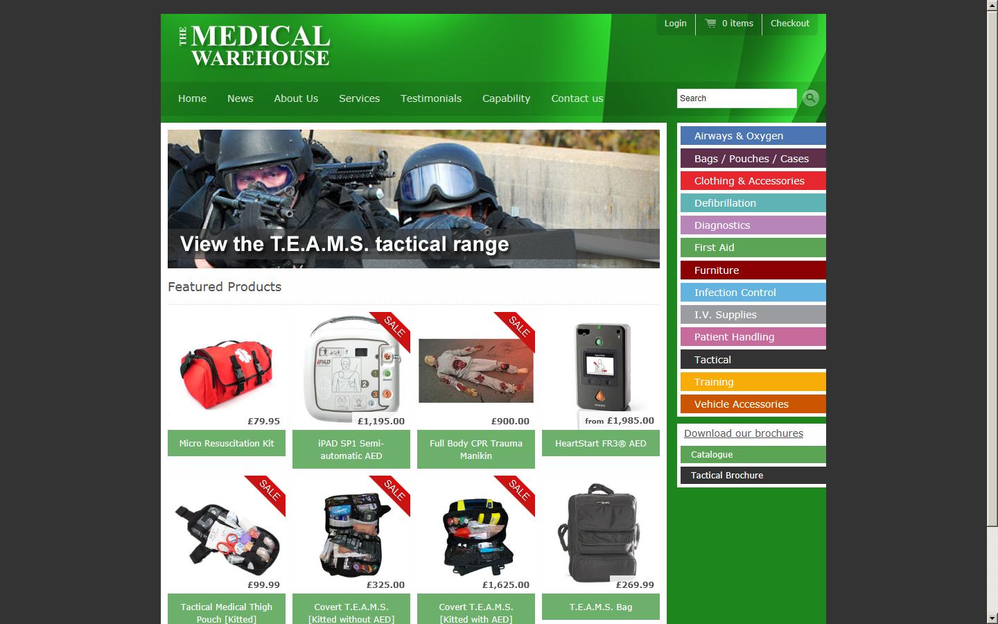 Medical Warehouse Ltd Website