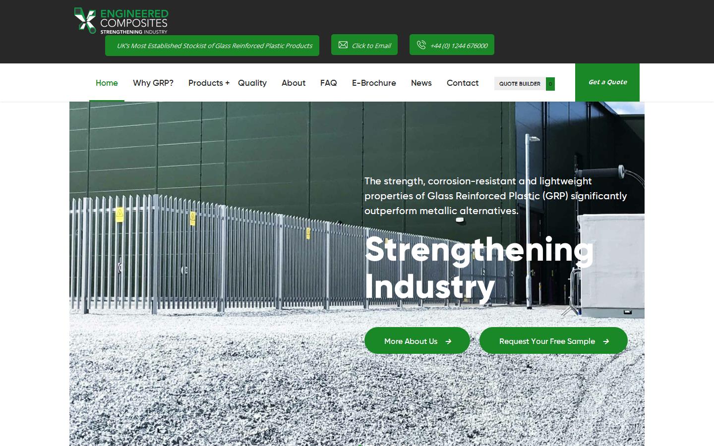 Engineered Composites Ltd Website