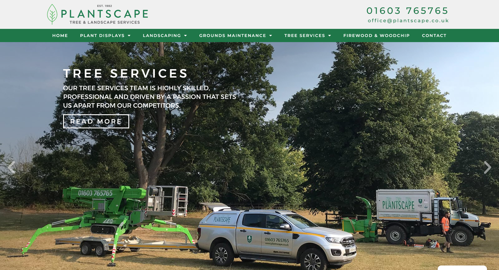 Plantscape Tree & Landscape Services Ltd  Website