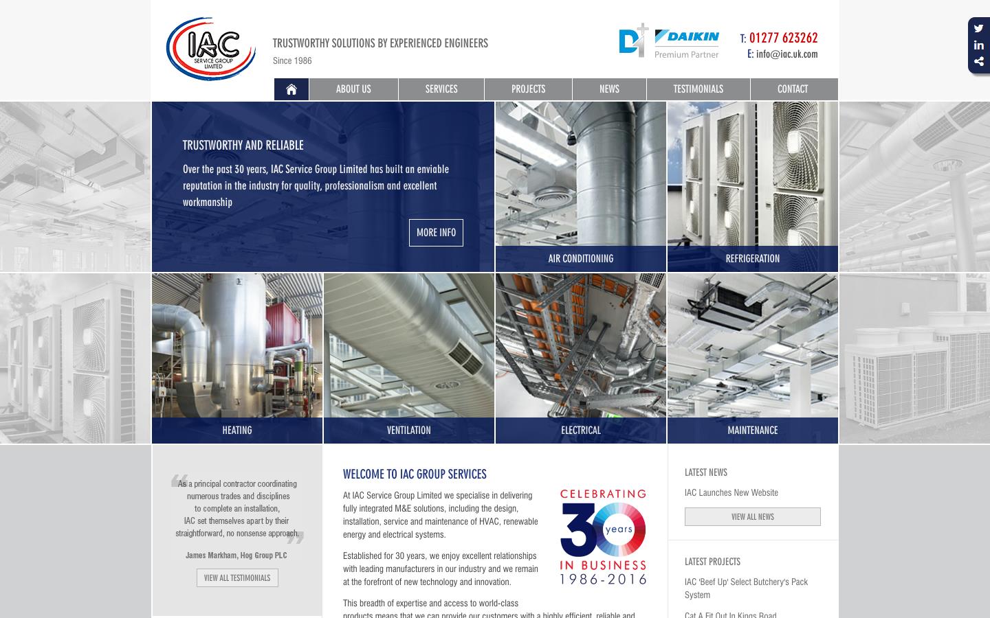 IAC Services Website