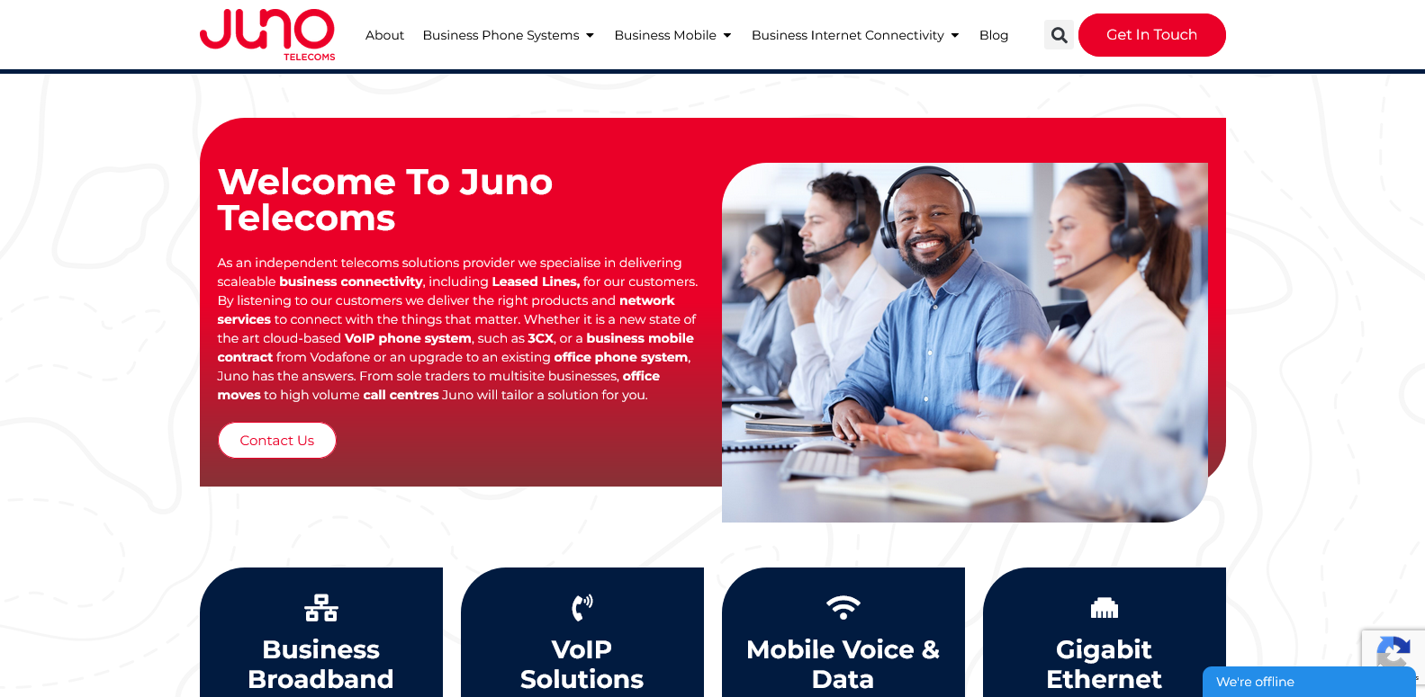 Juno Telecoms Ltd Website